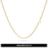 Bold Alphabet Letter Initial Charm Necklace in Gold Tone